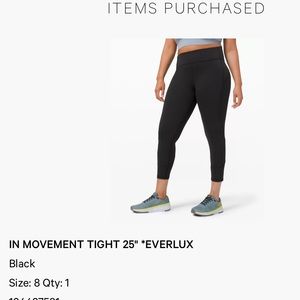 Lululemon In Movement 25” Everlux